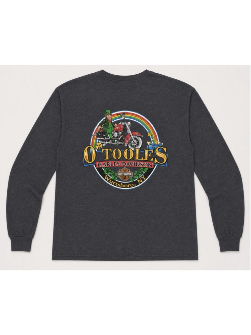 Harley Davidson Long Sleeve Thermal Shirt O’Tooles Leprechaun Biker Motorcycle